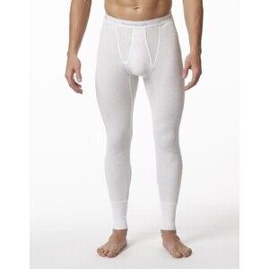 STANFIELDS Long Johns Mens Medium White Premium 100% Cotton Base Layer Pant